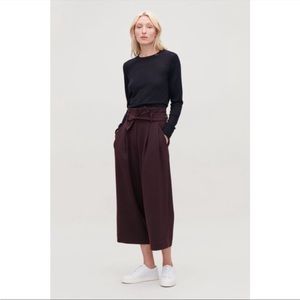 COPY - NWOT COS Paper bag wide leg culottes size 4 US